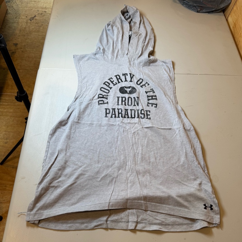 Under Armour Gray Hoodie Tank Project Rock